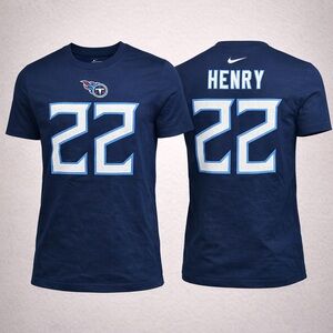 Nike Tennessee Titans Navy #22 Jersey T-Shirt WOMENS XL- NWT